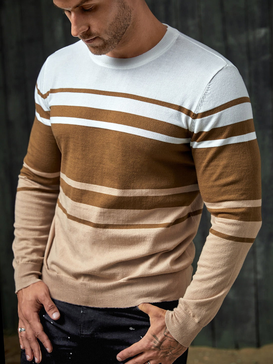 Hombres, Ropa de hombre, Jerséis Punto para hombre, Jerseys para Hombre, OUTFITS LOOKBOOK, 11521341, Multicolor