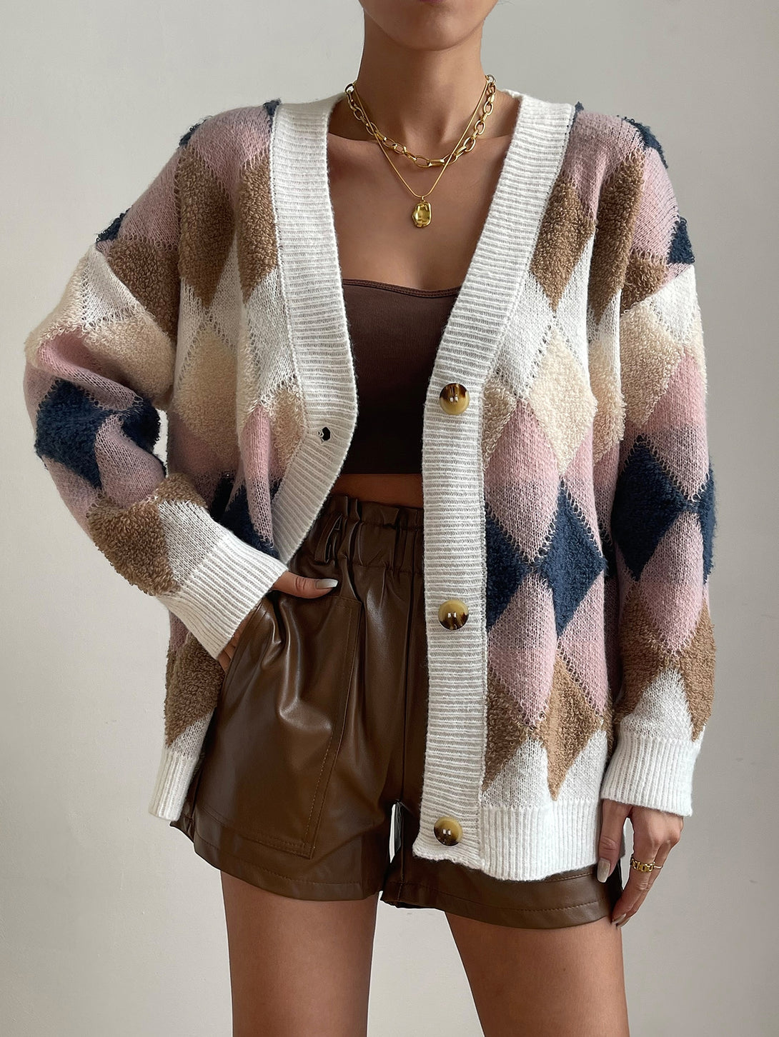 Ropa de Mujer, Tejido de Punto de Mujer, Cárdigans de Mujer, 11550180, Multicolor