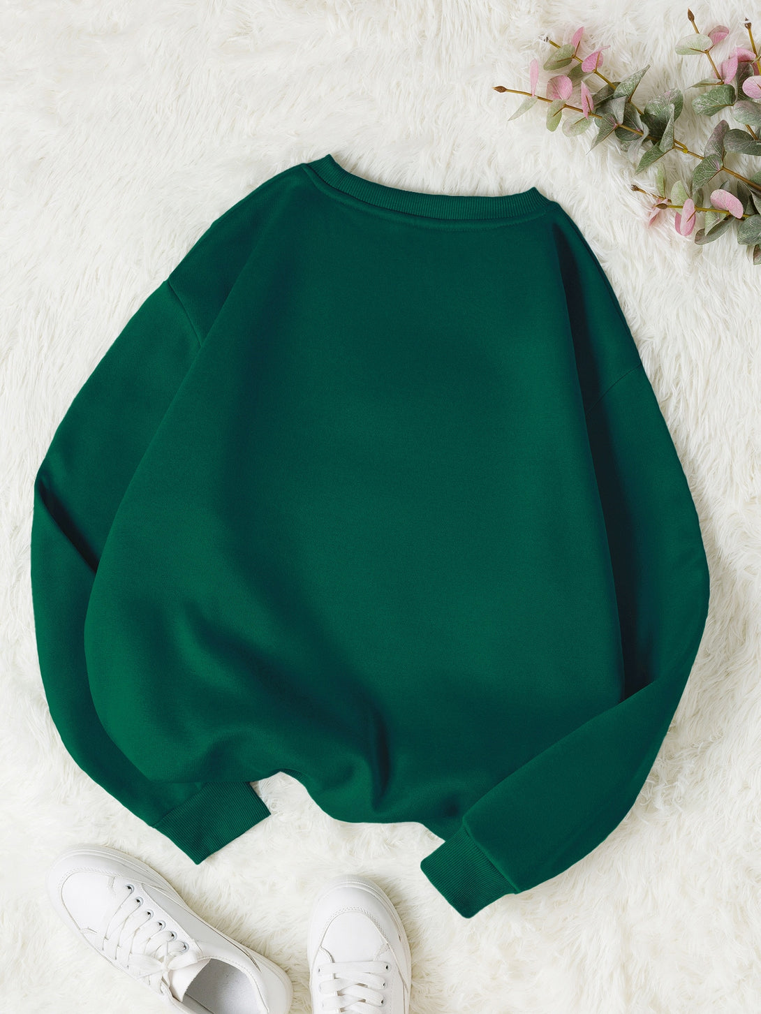 Ropa de Mujer, Ropa de Mujer, Sudaderas de Mujer, Verde Oscuro