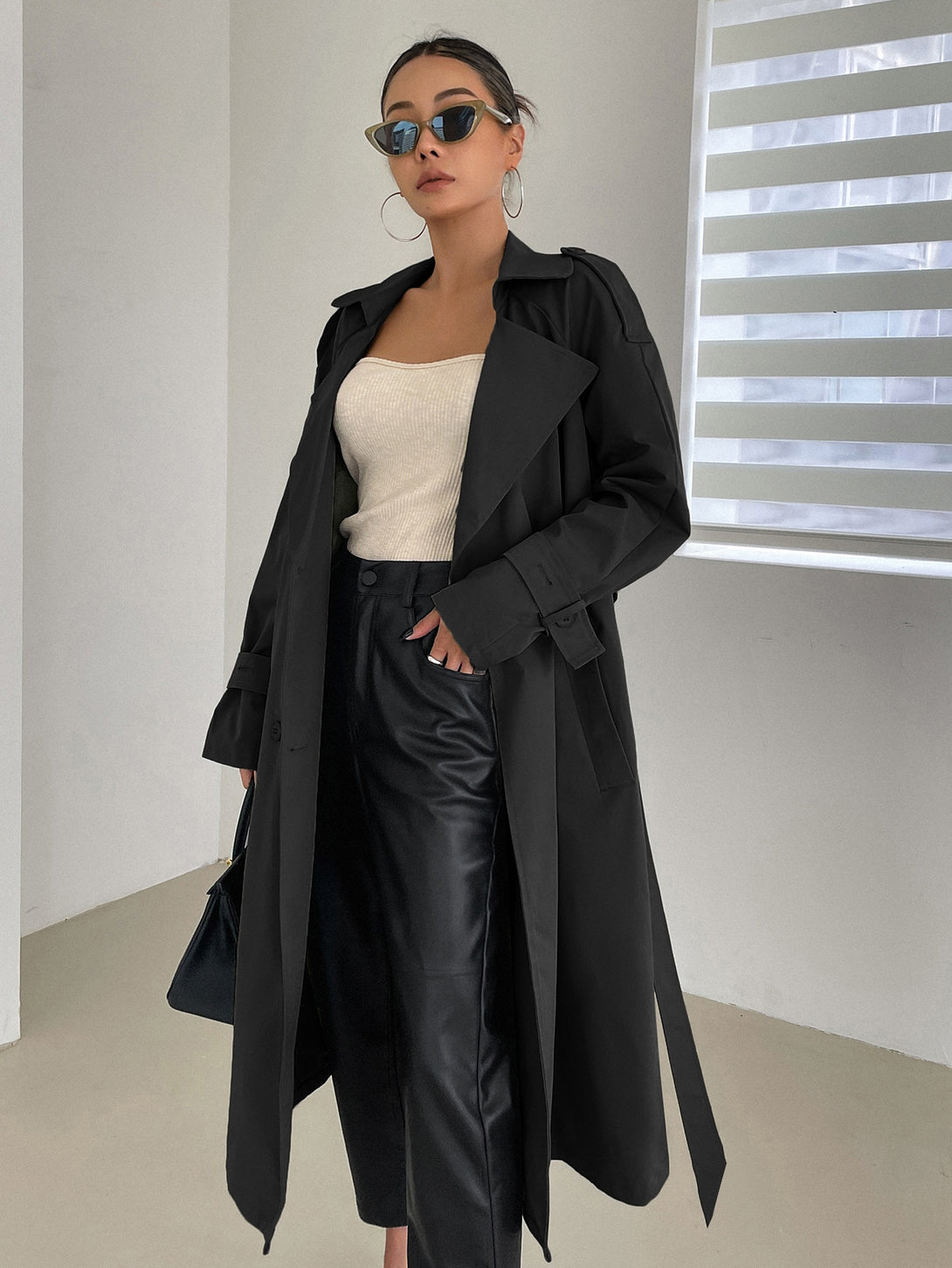 Ropa de Mujer, Ropa de Exterior para Mujer, Gabardinas para Mujer, 11314885, Negro