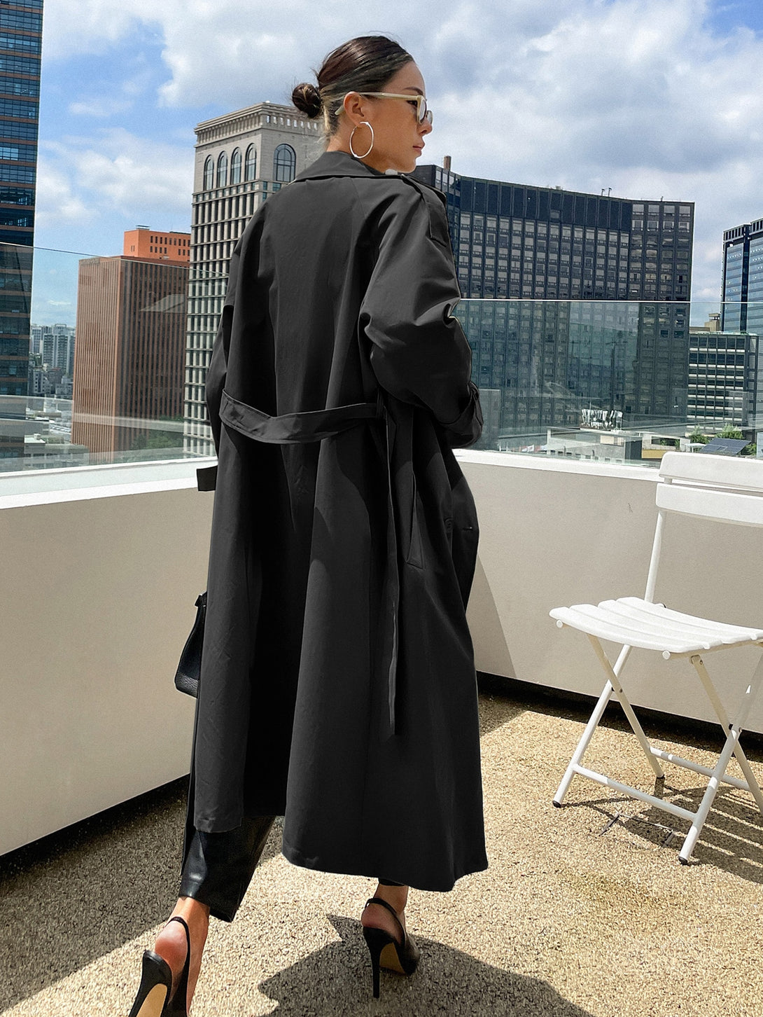 Ropa de Mujer, Ropa de Exterior para Mujer, Gabardinas para Mujer, 11314885, Negro