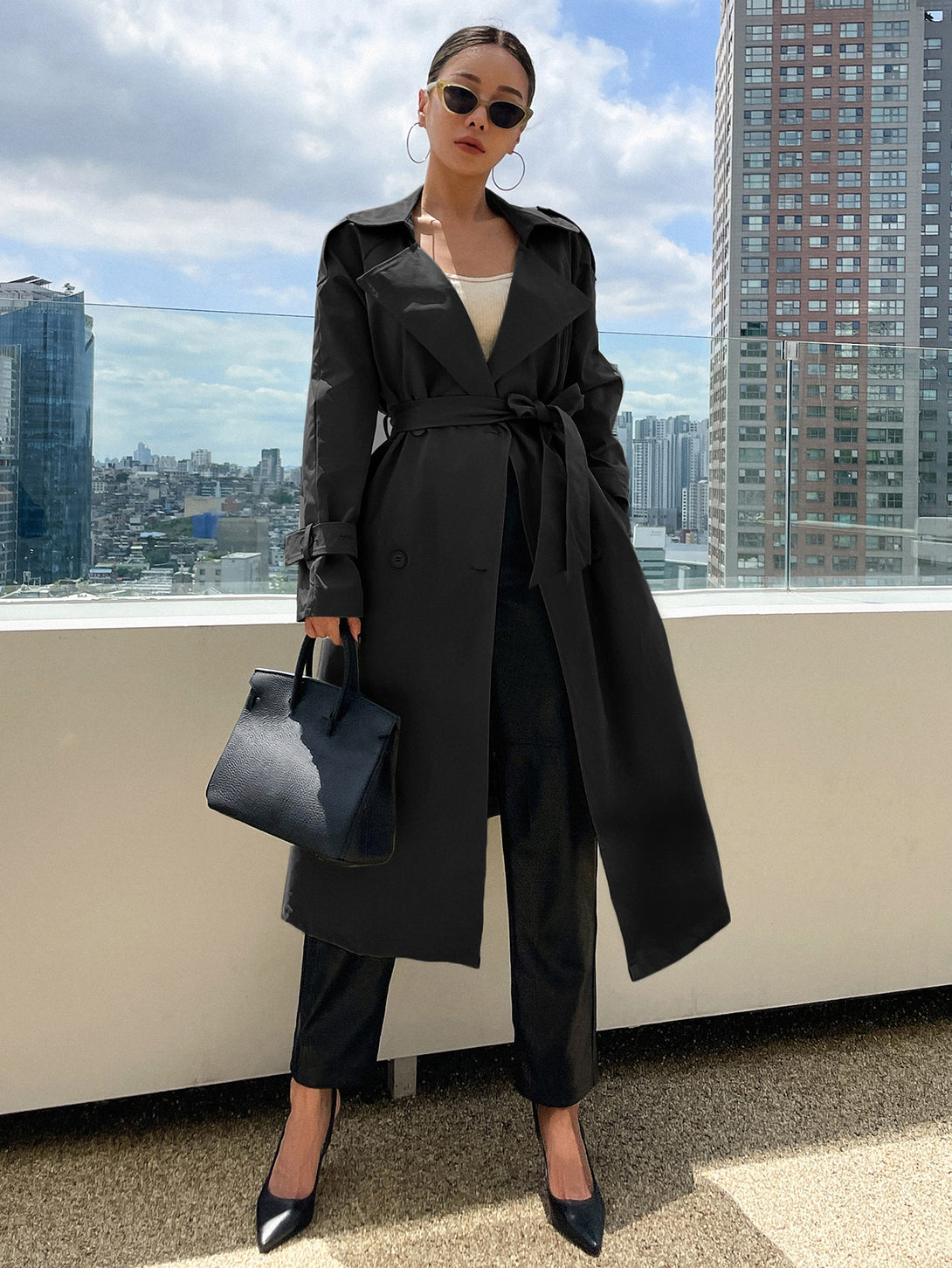 Ropa de Mujer, Ropa de Exterior para Mujer, Gabardinas para Mujer, 11314885, Negro