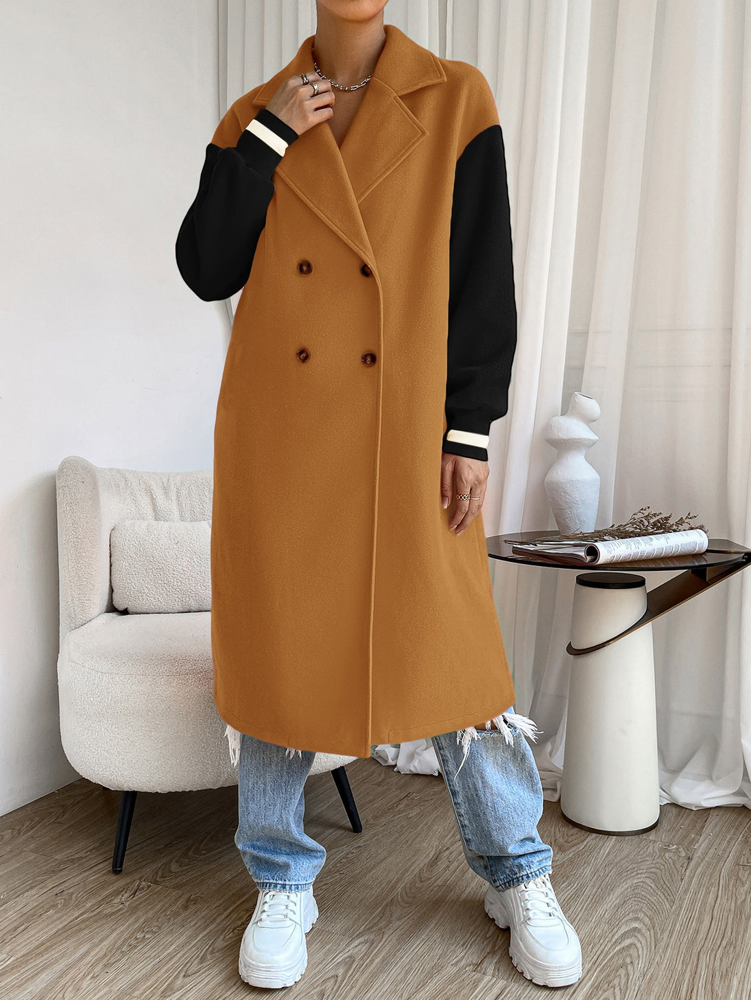Ropa de Mujer, Ropa de Exterior para Mujer, Abrigos de Mujer, 11748213, Marrón
