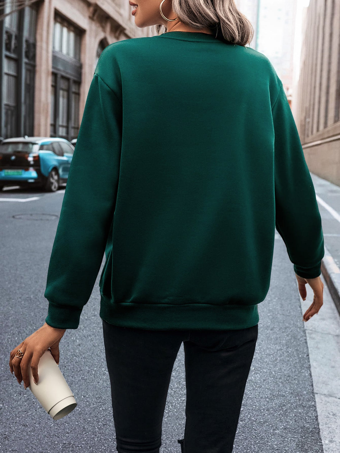 Ropa de Mujer, Ropa de Mujer, Sudaderas de Mujer, OUTFITS LOOKBOOK, Verde Oscuro