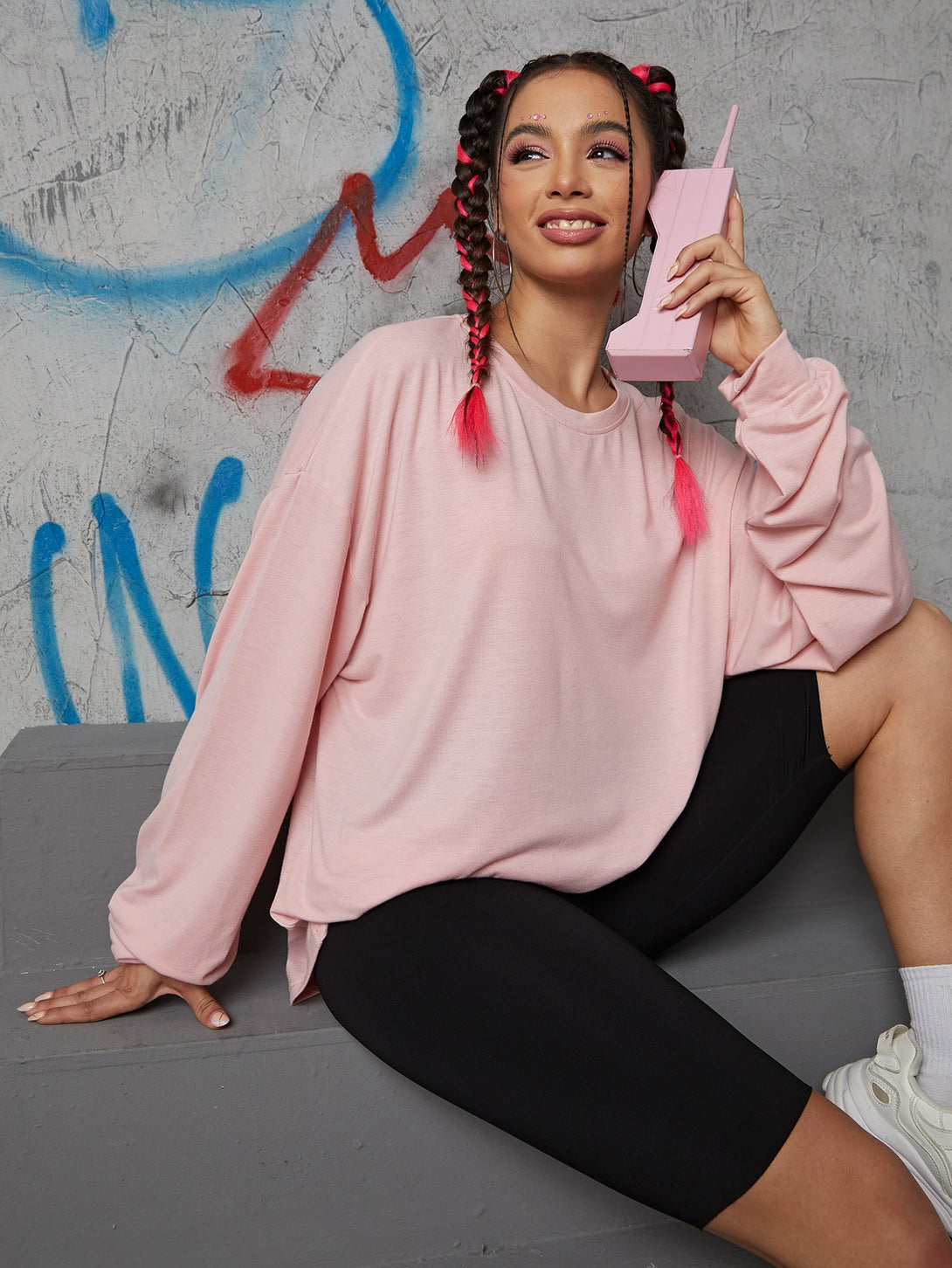 Ropa de Mujer, Ropa de Mujer, Tops & Blusas & Camisetas de Mujer, Camisetas de Mujer, Rosa Pálido