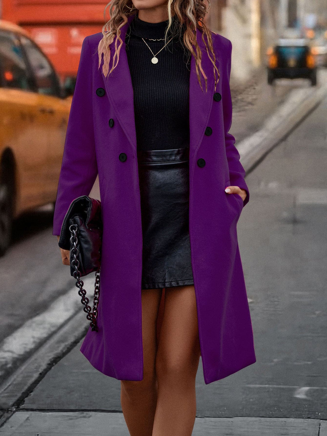 Ropa de Mujer, Ropa de Exterior para Mujer, Abrigos de Mujer, Colección de trajes de mujer, 11926502, Morado