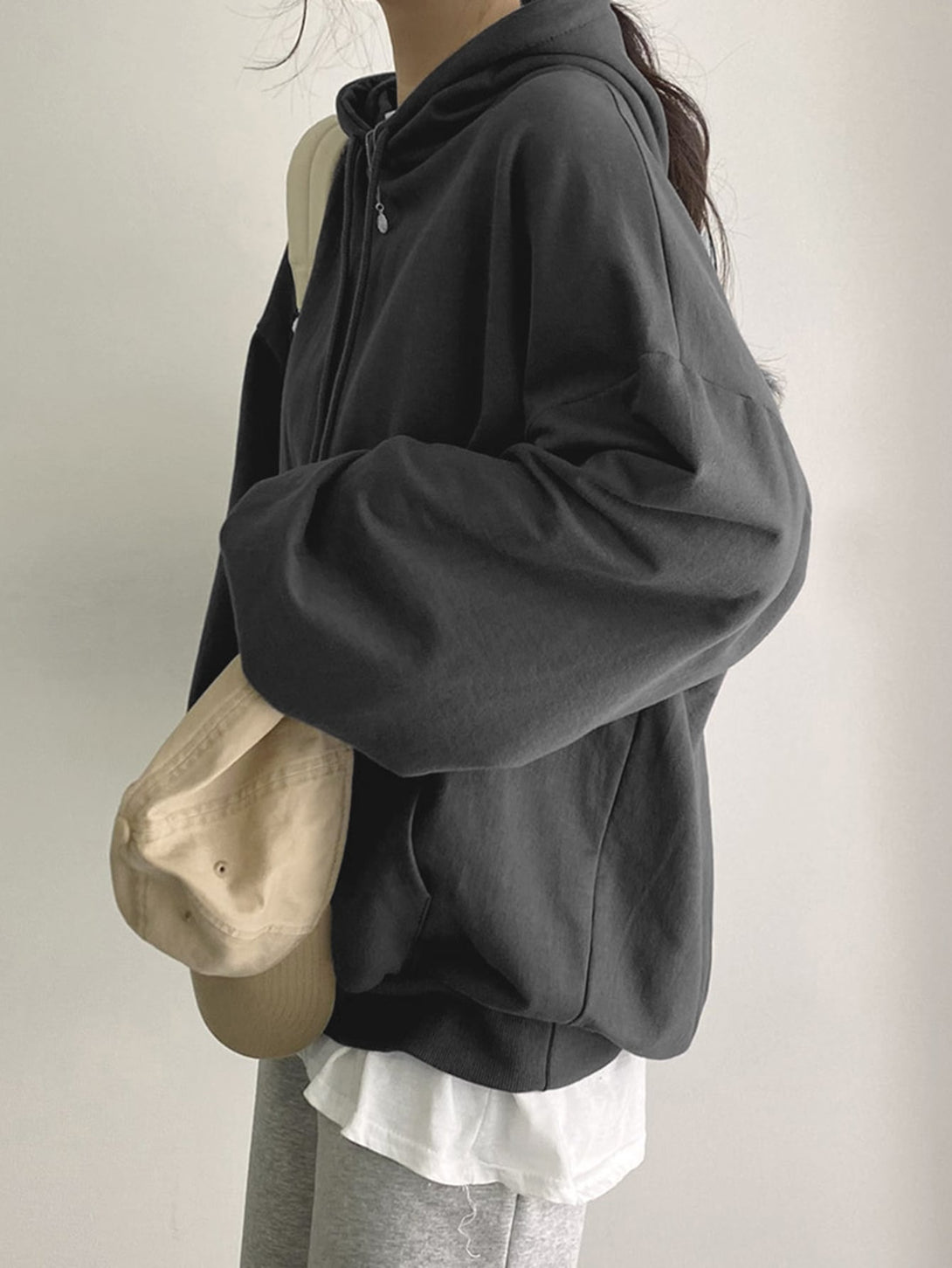 Ropa de Mujer, Ropa de Mujer, Sudaderas de Mujer, Gris Oscuro