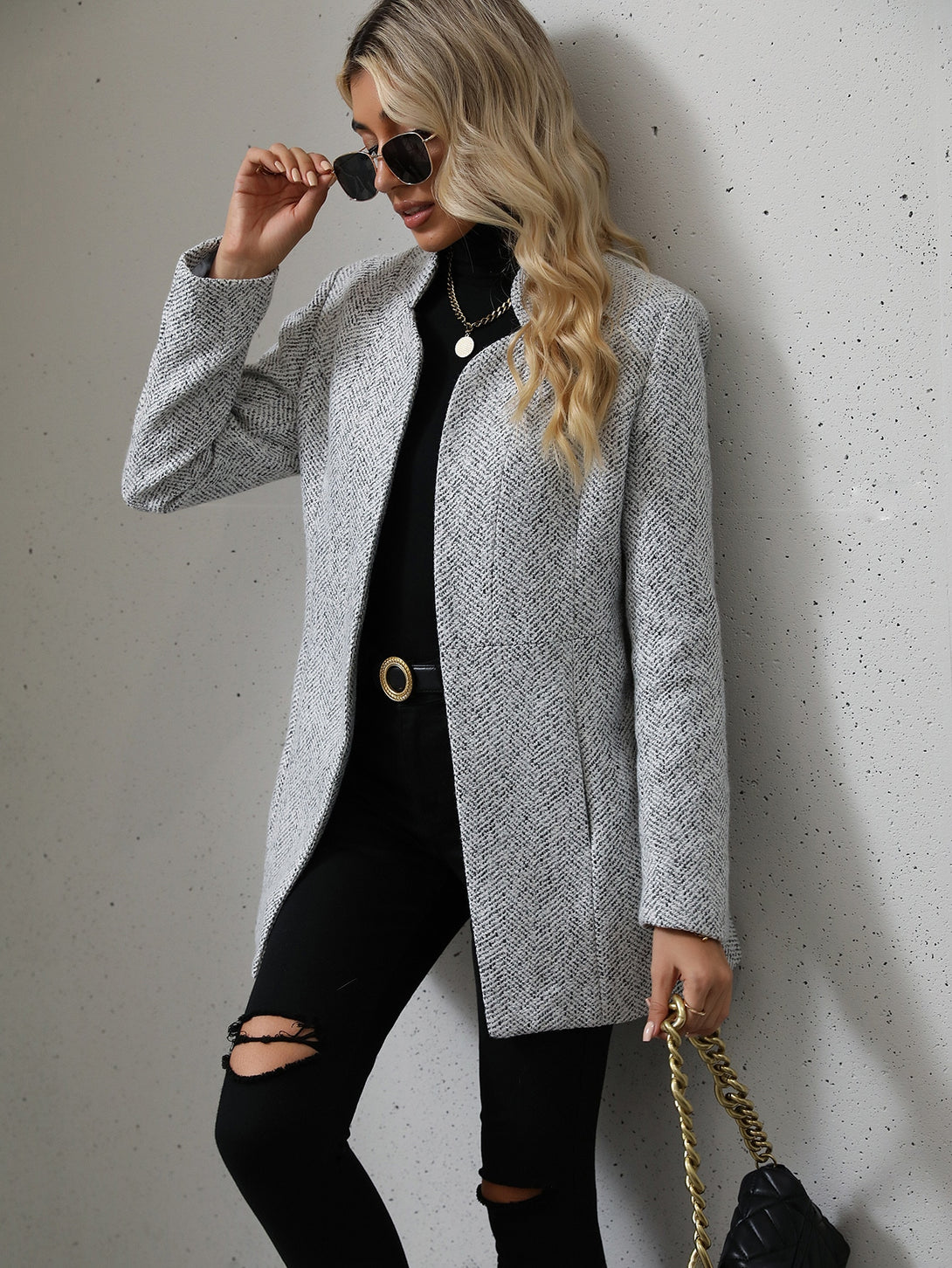 Ropa de Mujer, Ropa de Exterior para Mujer, Abrigos de Mujer, OUTFITS LOOKBOOK, 12026044, Gris