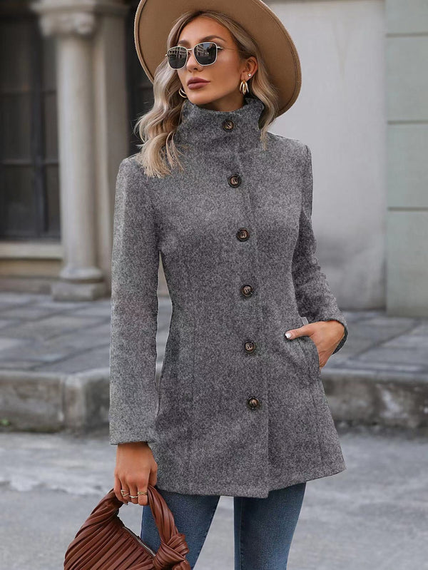Ropa de Mujer, Ropa de Exterior para Mujer, Abrigos de Mujer, Colección de trajes de mujer, 12176331, Gris