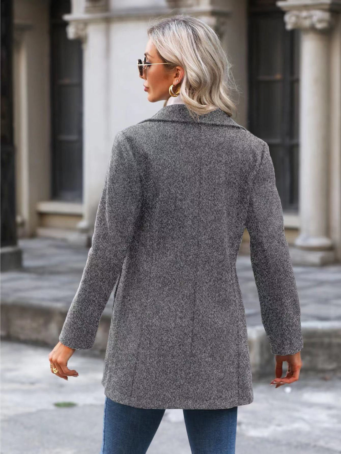 Ropa de Mujer, Ropa de Exterior para Mujer, Abrigos de Mujer, Colección de trajes de mujer, 12176331, Gris