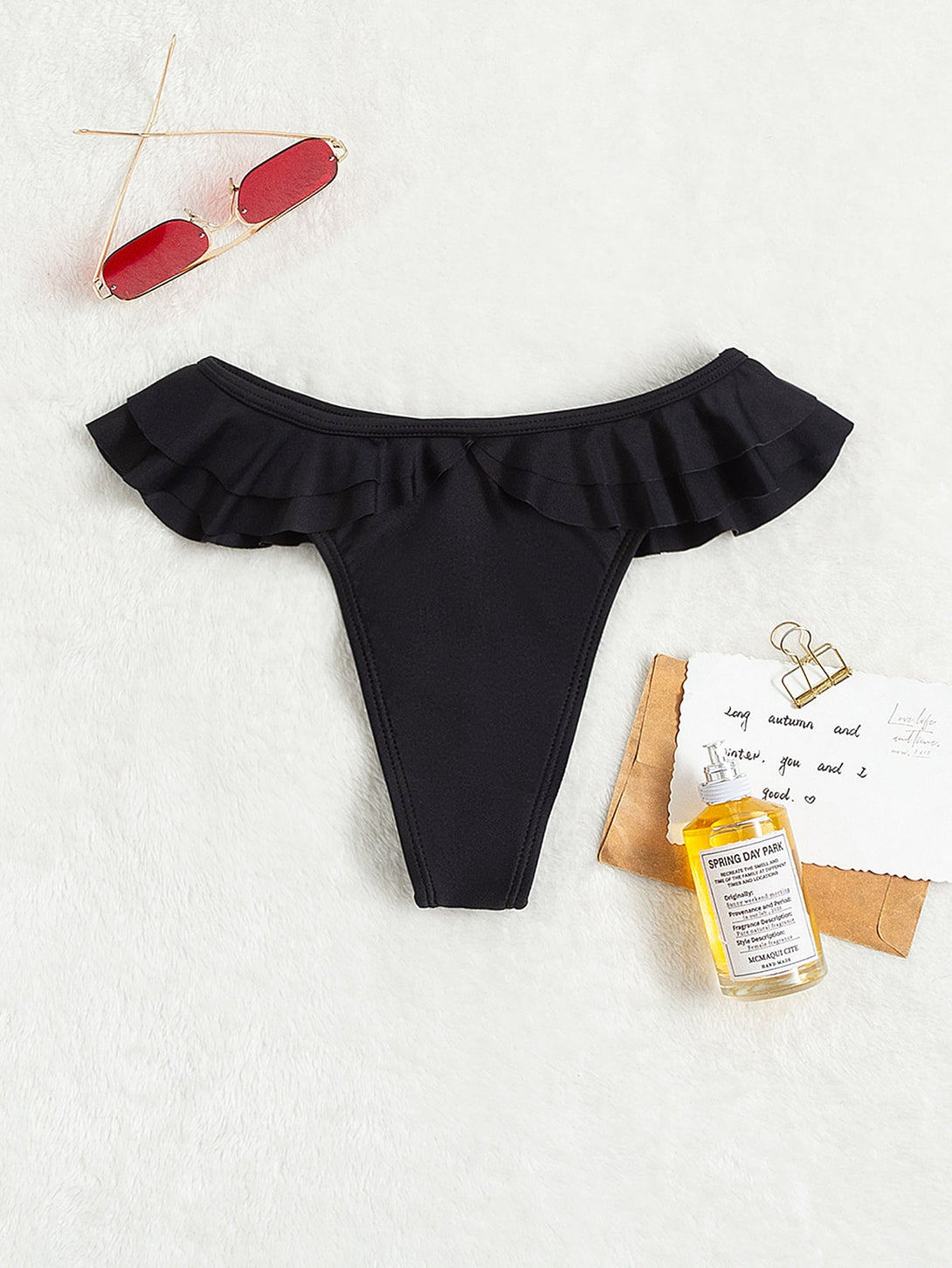 Ropa de Mujer, Ropa de Playa para Mujer, Women Bikini Bottoms, 8741857, Negro