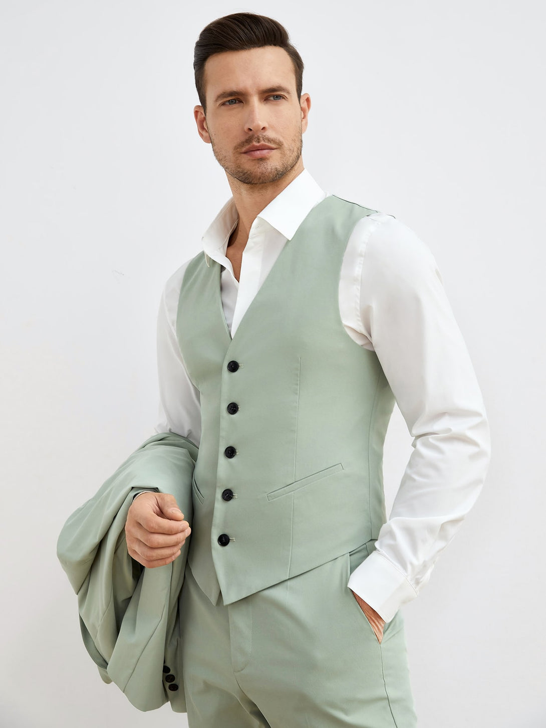 Hombres, Ropa de hombre, Trajes & Piezas separadas para Hombres, Traje de hombre, 12714904, verde menta