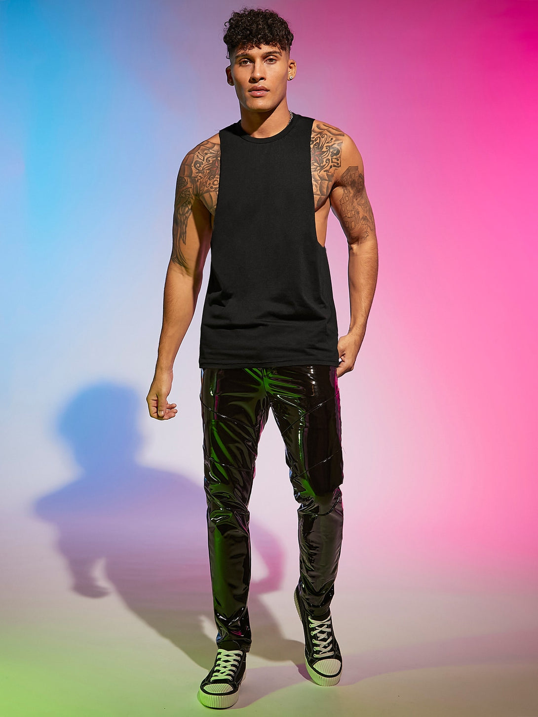 Hombres, Ropa de hombre, Tops para Hombre, Camisetas sin mangas para hombre, OUTFITS LOOKBOOK, 12578931, Negro