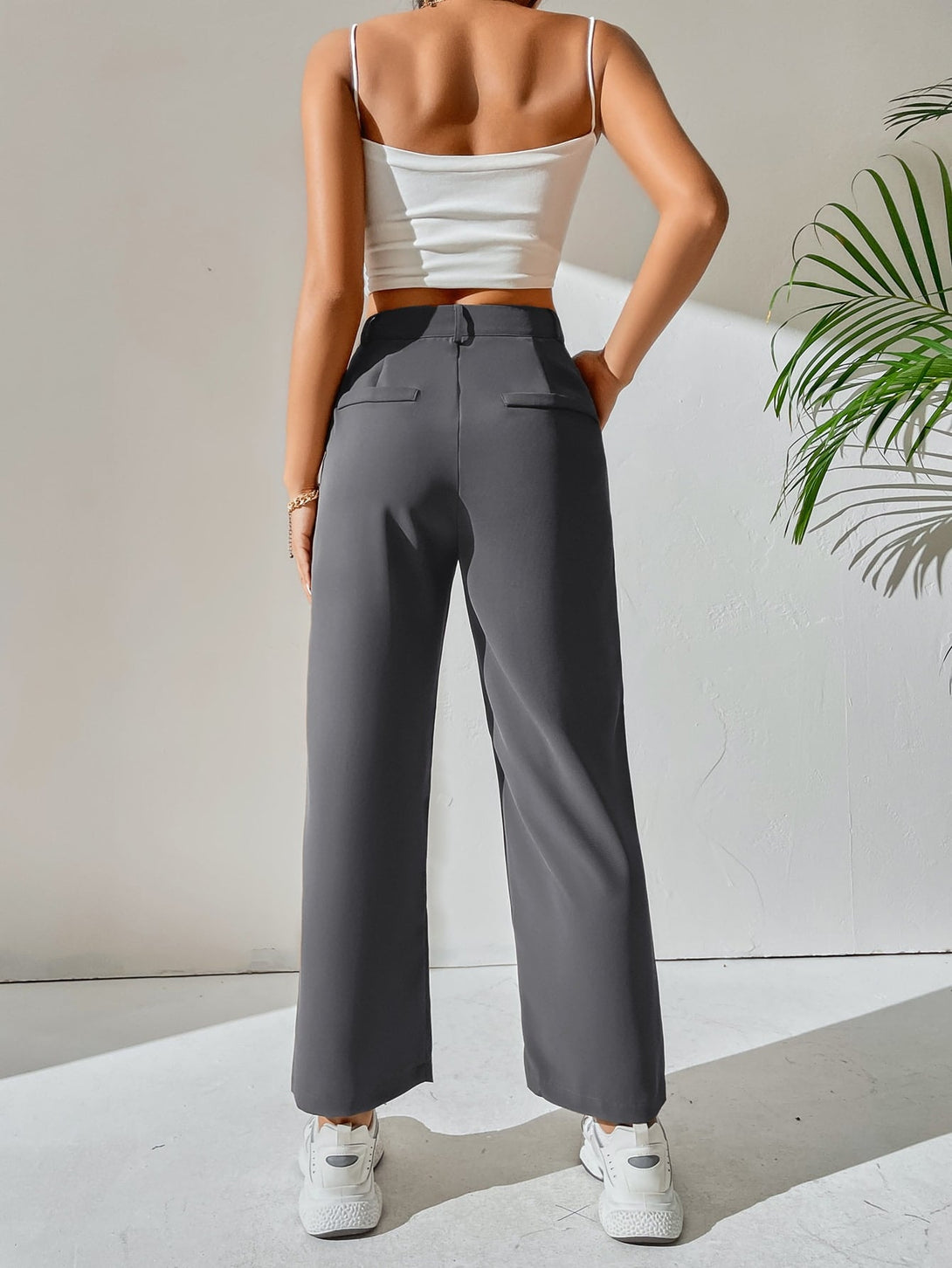 Ropa de Mujer, Ropa de Mujer, Bottoms de Mujer, Pantalones de Mujer, Colección de trajes de mujer, Gris