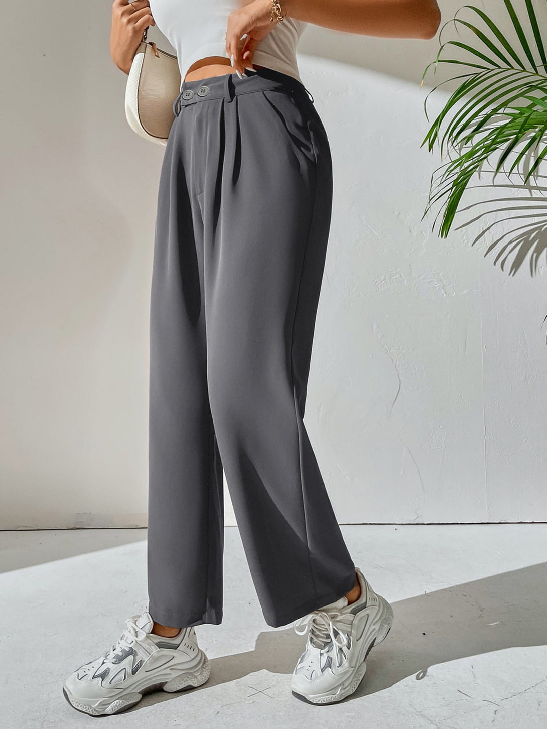 Ropa de Mujer, Ropa de Mujer, Bottoms de Mujer, Pantalones de Mujer, Colección de trajes de mujer, Gris