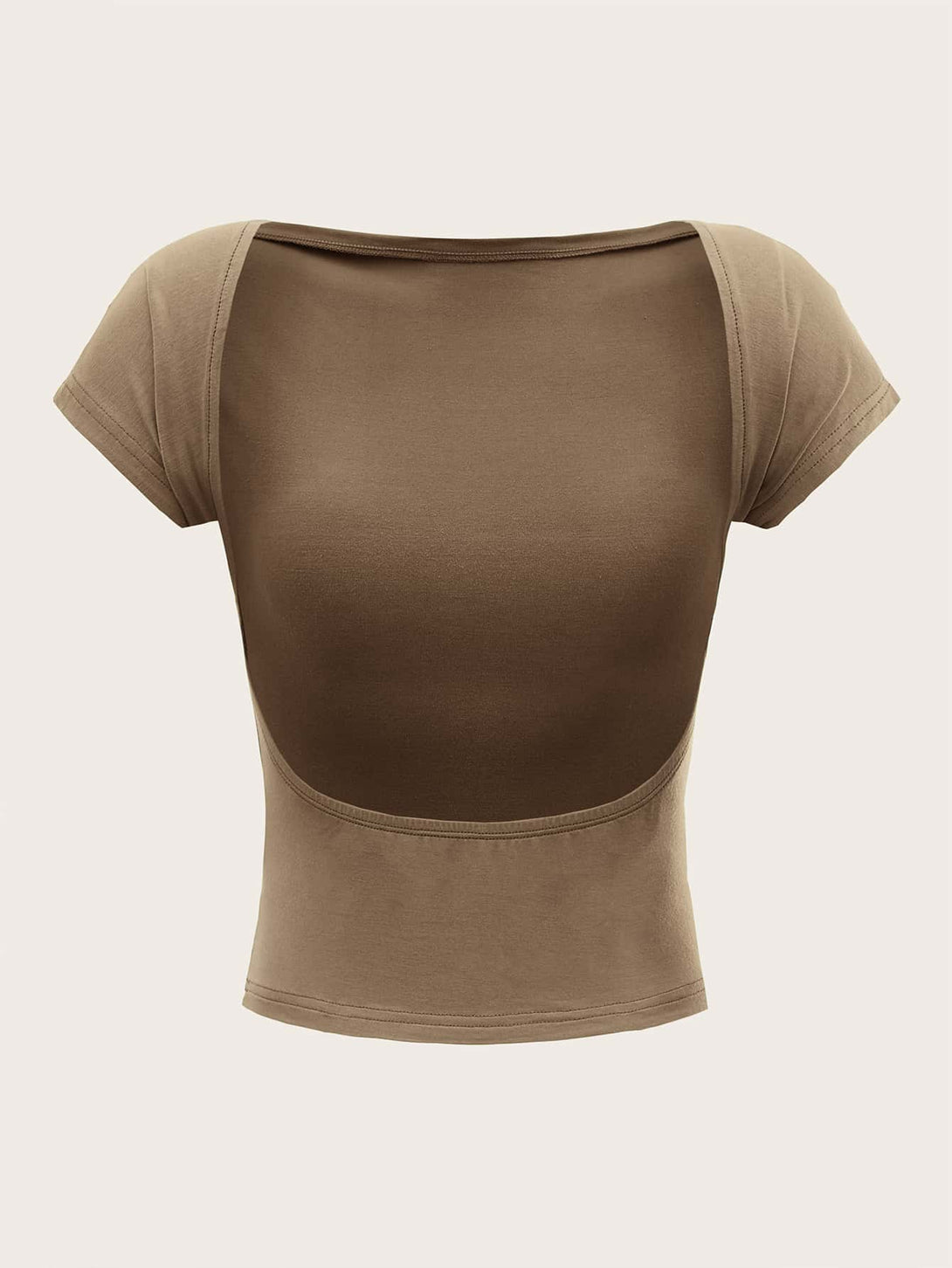 Ropa de Mujer, Ropa de Mujer, Tops & Blusas & Camisetas de Mujer, Camisetas de Mujer, Marrón Mocha