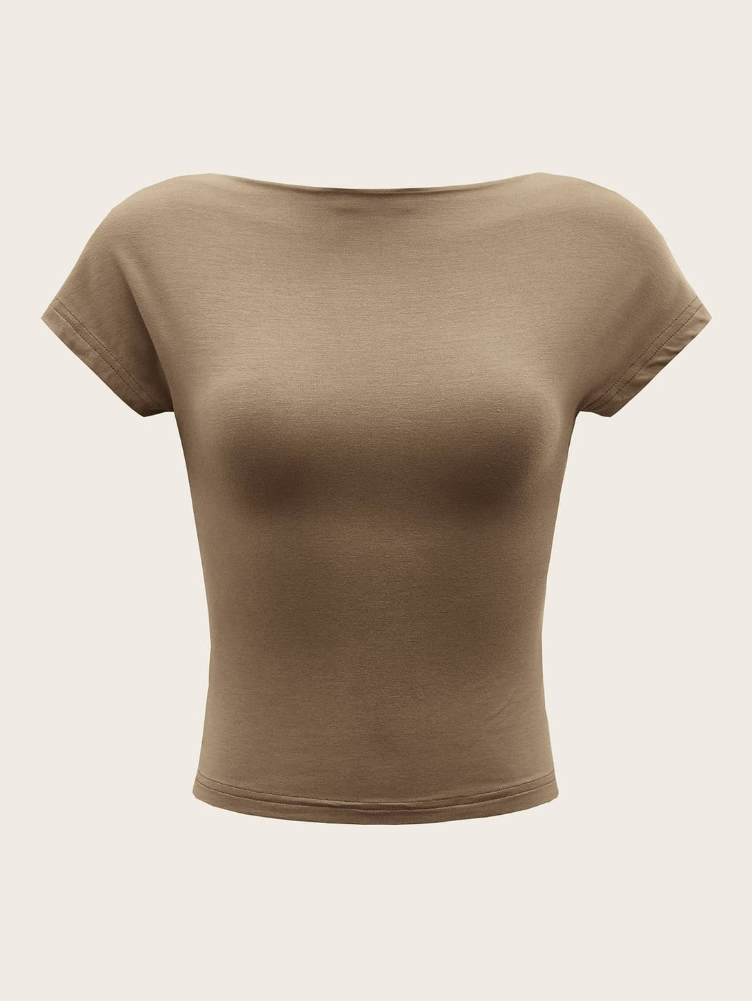 Ropa de Mujer, Ropa de Mujer, Tops & Blusas & Camisetas de Mujer, Camisetas de Mujer, Marrón Mocha