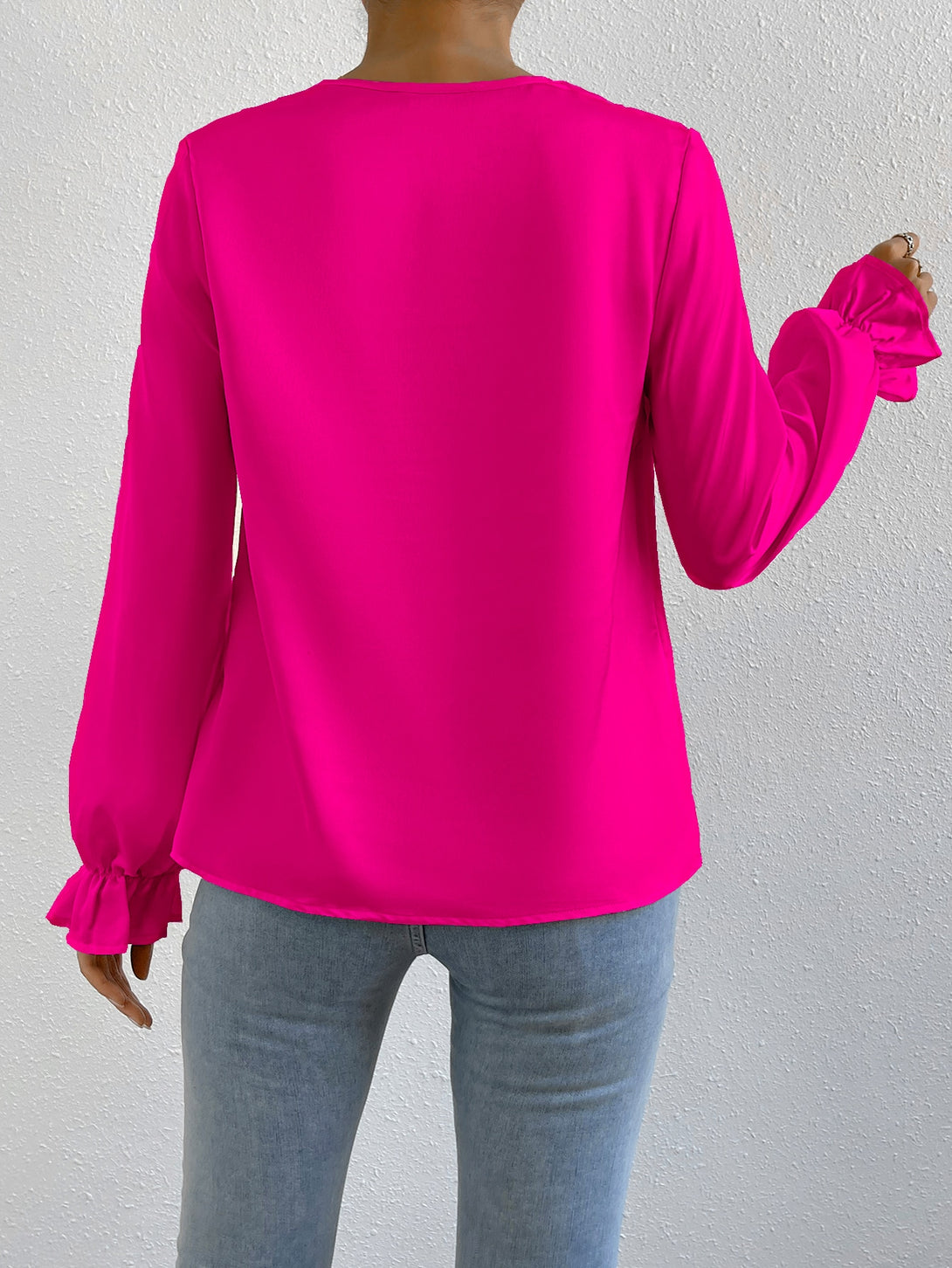 Ropa de Mujer, Ropa de Mujer, Tops & Blusas & Camisetas de Mujer, Blusas de Mujer, Colección de trajes de mujer, Rosa Fucsia