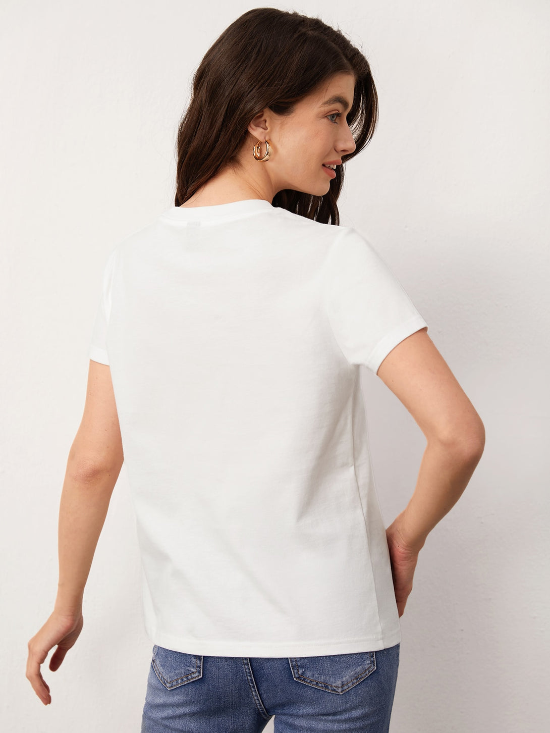 Ropa de Mujer, Ropa de Mujer, Tops & Blusas & Camisetas de Mujer, Camisetas de Mujer, OUTFITS LOOKBOOK, Blanco