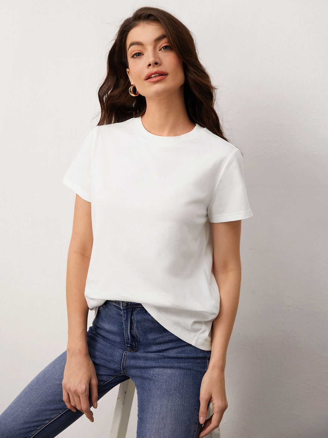 Ropa de Mujer, Ropa de Mujer, Tops & Blusas & Camisetas de Mujer, Camisetas de Mujer, OUTFITS LOOKBOOK, Blanco