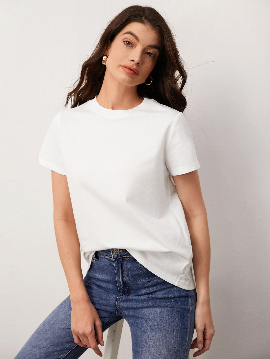 Ropa de Mujer, Ropa de Mujer, Tops & Blusas & Camisetas de Mujer, Camisetas de Mujer, OUTFITS LOOKBOOK, Blanco