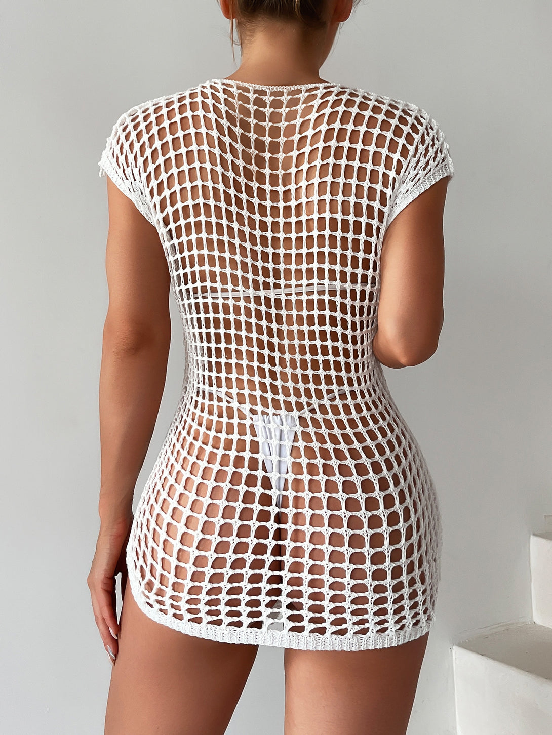 Ropa de Mujer, Ropa de Playa para Mujer, Pareos para Mujer, Colección de trajes de mujer, 12929128, Blanco