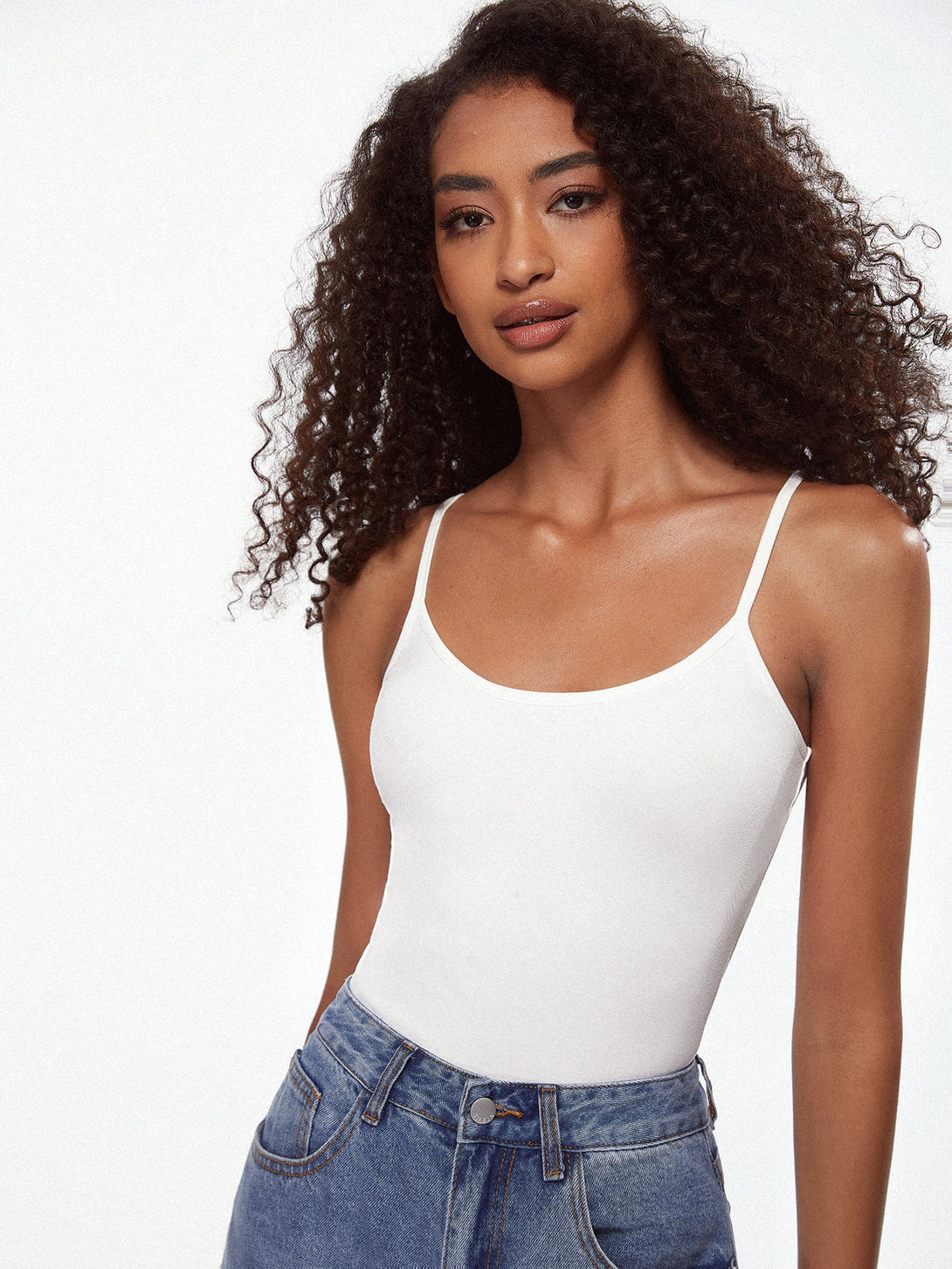 Ropa de Mujer, Tops & Blusas & Camisetas de Mujer, Camisetas & Tops de Tirantes de Mujer, COUPLE LOOKBOOK, 12997116, Blanco
