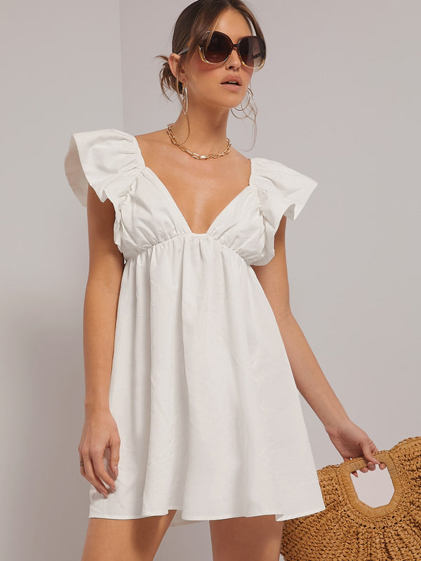 Ropa de Mujer, Ropa de Mujer, Vestidos de mujer, Vestidos cortos de mujer, Blanco