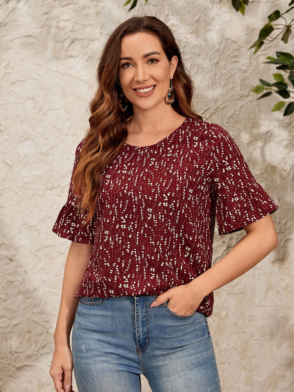 Ropa de Mujer, Ropa de Mujer, Tops & Blusas & Camisetas de Mujer, Blusas de Mujer, Burdeos