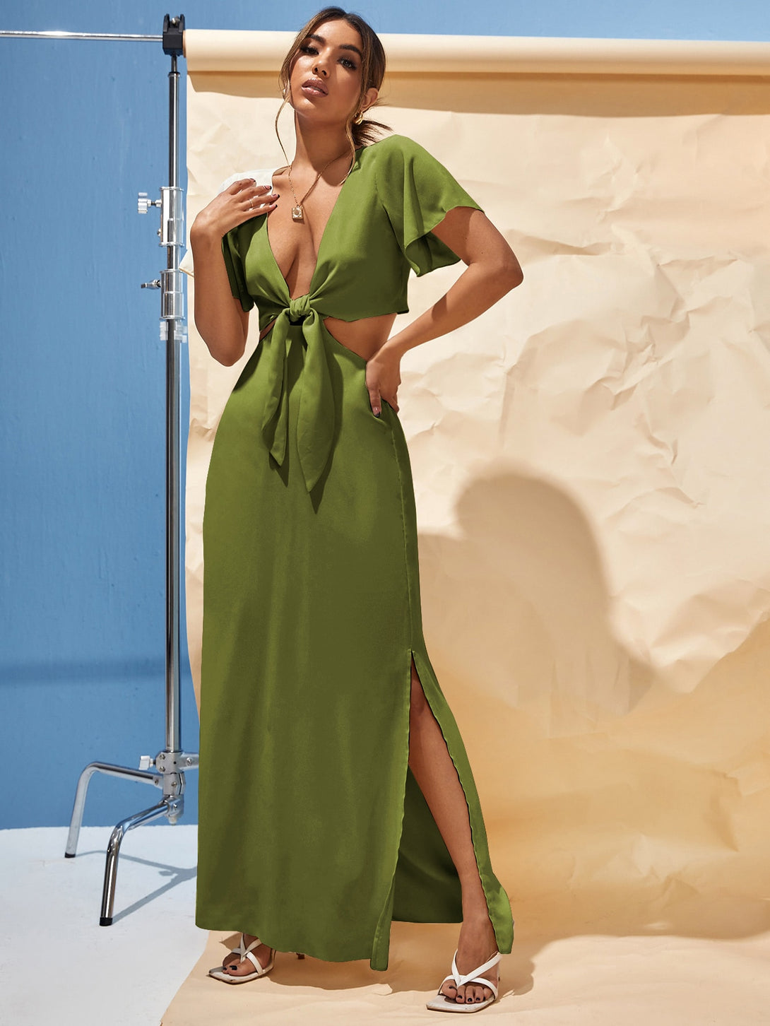 Ropa de Mujer, Ropa de Mujer, Vestidos de mujer, Vestidos cortos de mujer, Verde militar