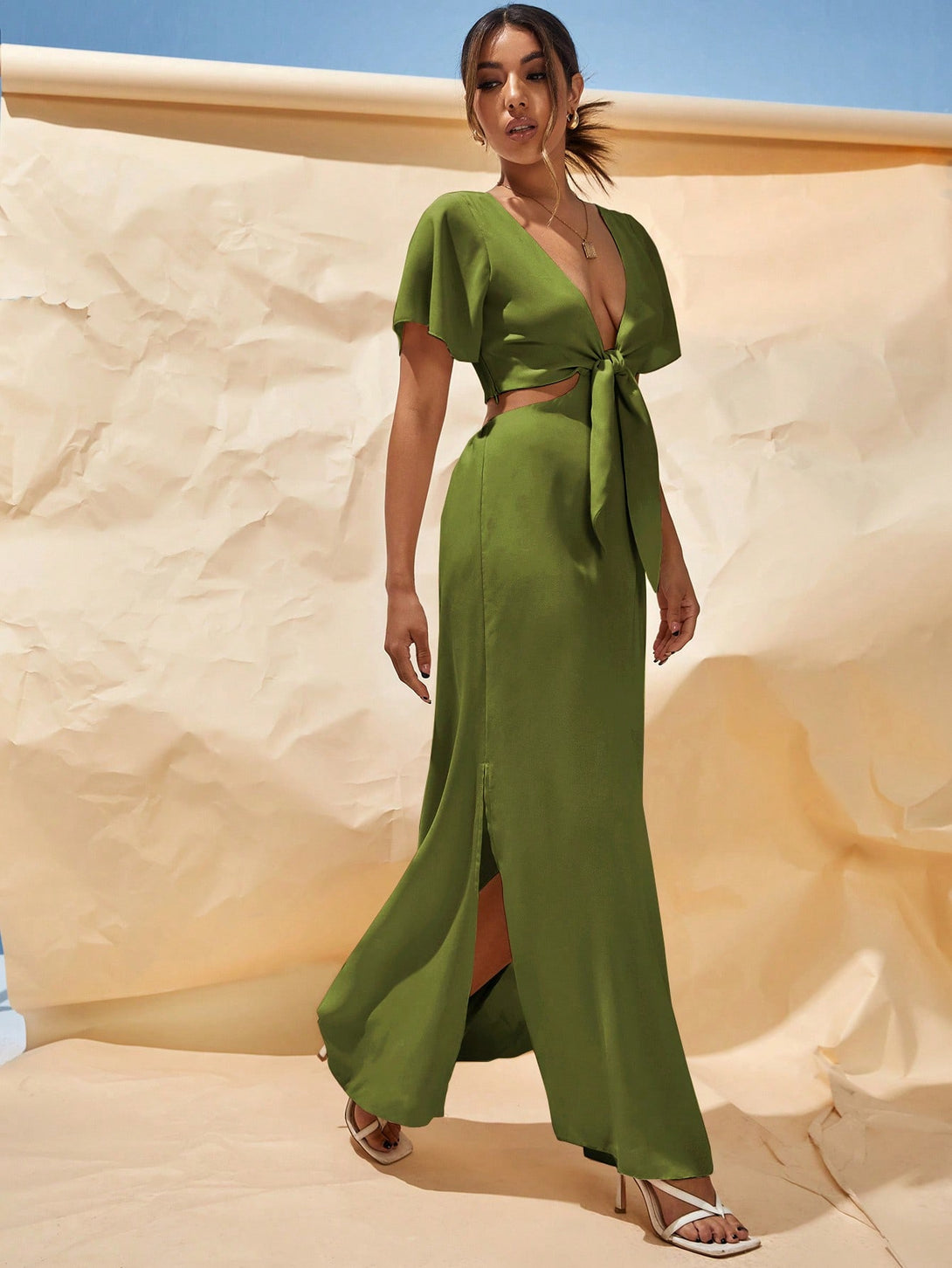 Ropa de Mujer, Ropa de Mujer, Vestidos de mujer, Vestidos cortos de mujer, Verde militar