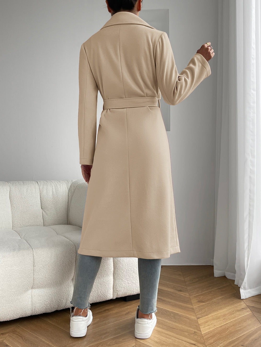 Ropa de Mujer, Ropa de Exterior para Mujer, Abrigos de Mujer, 13963469, Albaricoque