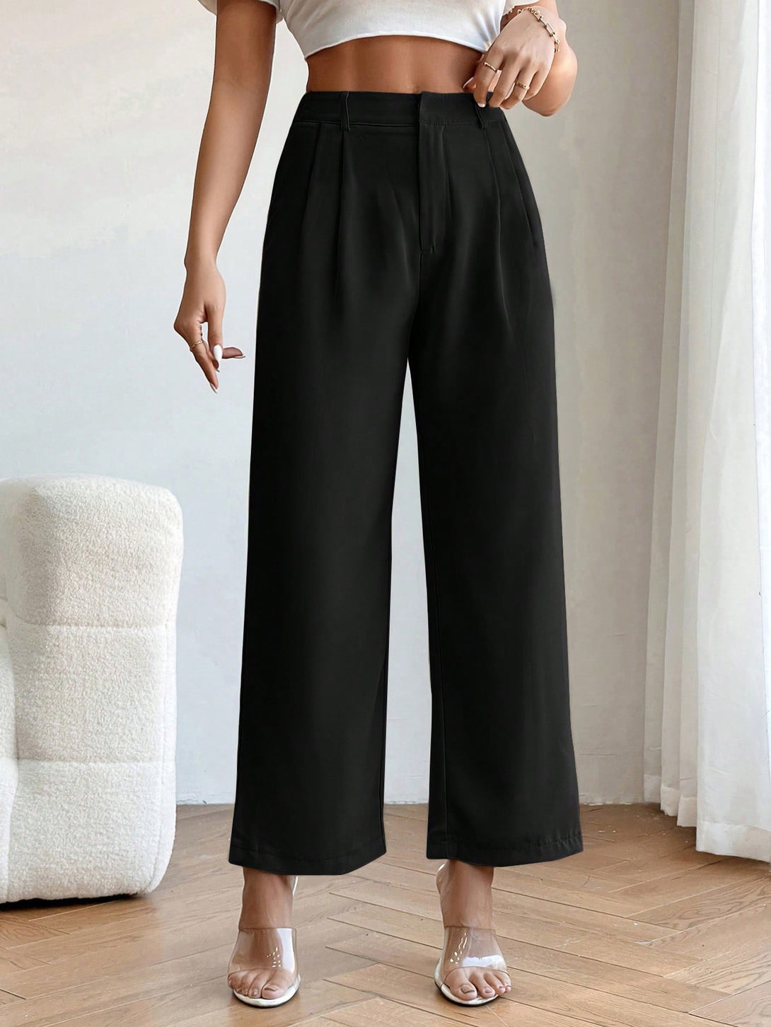 Ropa de Mujer, Ropa de Mujer, Bottoms de Mujer, Pantalones de Mujer, Colección de trajes de mujer, Negro