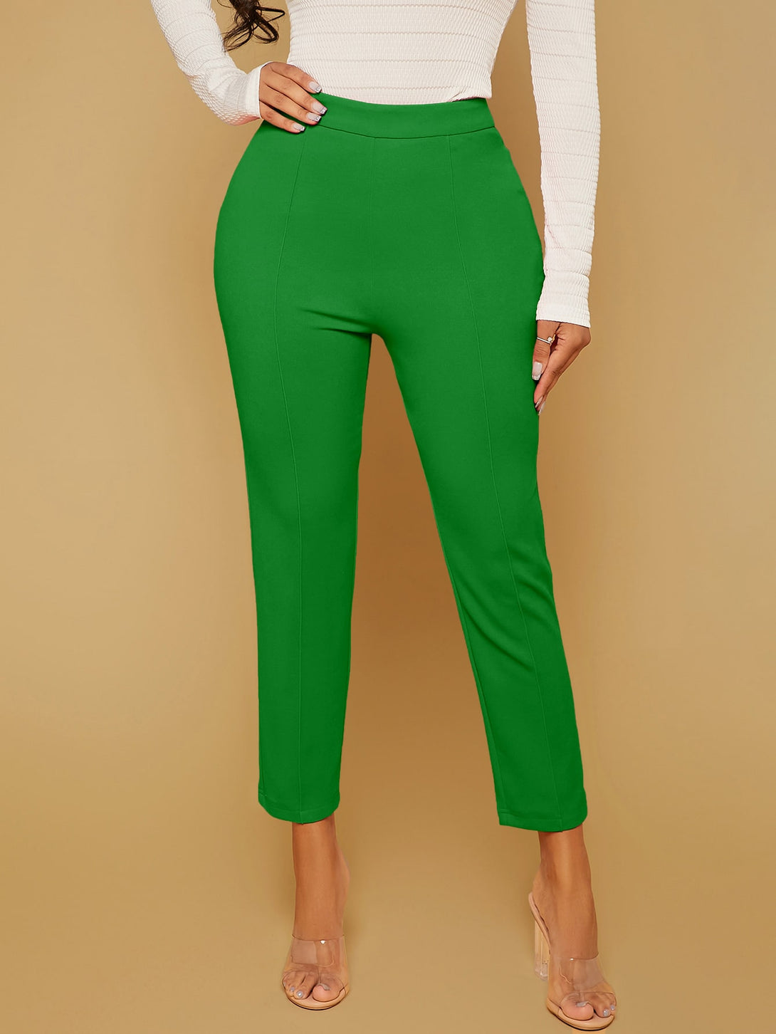 Ropa de Mujer, Ropa de Mujer, Bottoms de Mujer, Pantalones de Mujer, Colección de trajes de mujer, Verde