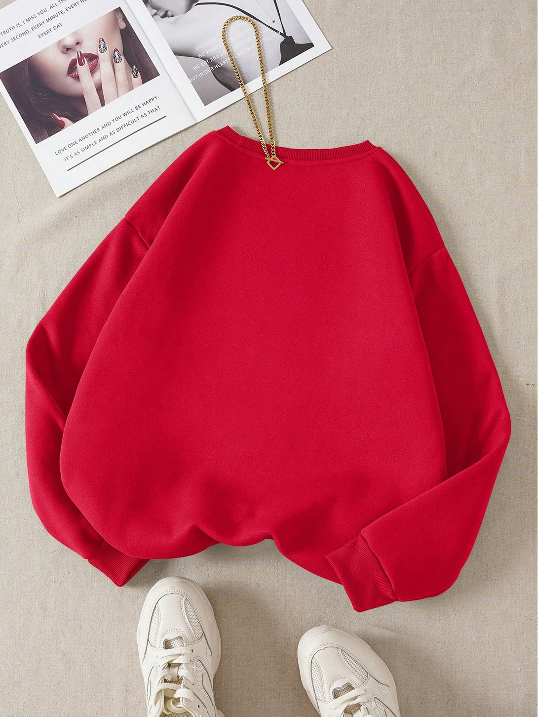 Ropa de Mujer, Ropa de Mujer, Sudaderas de Mujer, Rojo