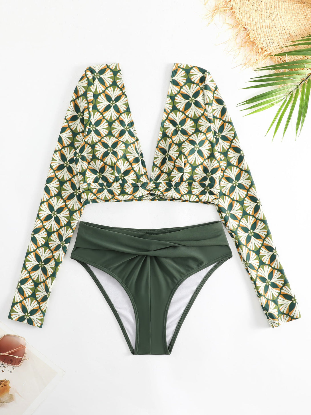 Ropa de Mujer, Ropa de Playa para Mujer, Sets de Bikini para Mujer, 14242331, Verde