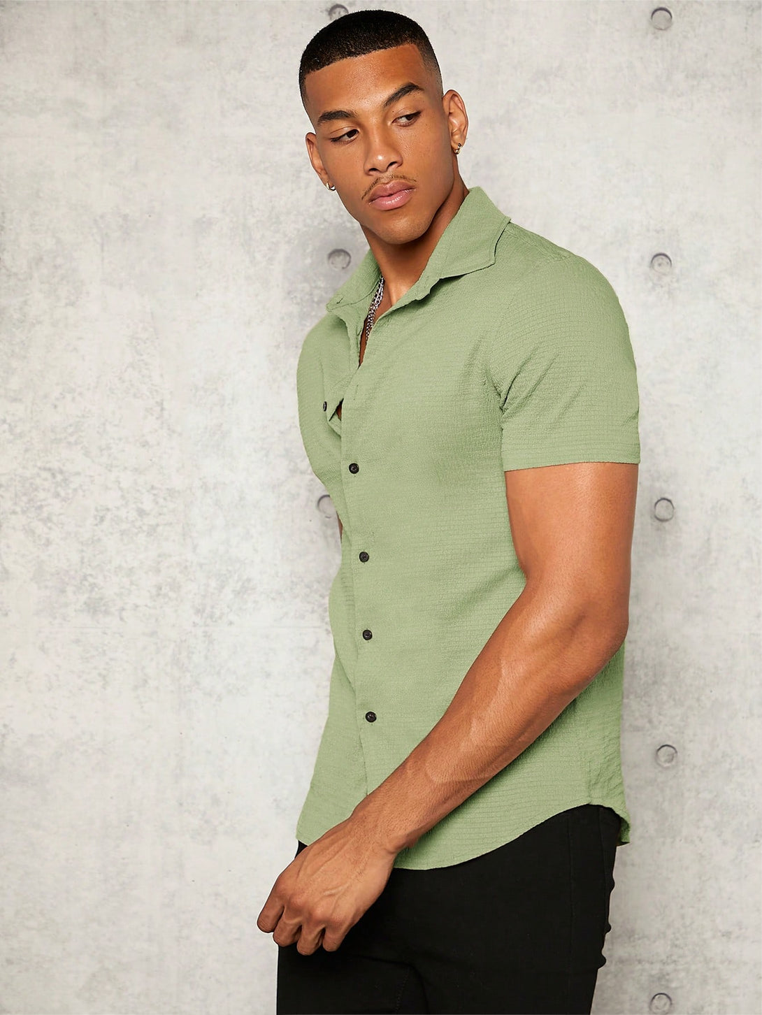 Hombres, Ropa de hombre, Tops para Hombre, Camisas  para hombre, 14532452, verde menta