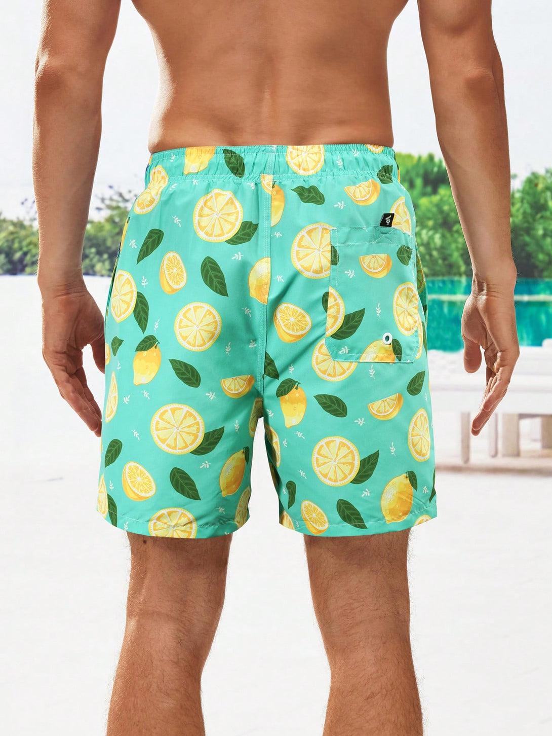 Hombres, Ropa de hombre, Bañador de hombres, Shorts de Playa para Hombre, 13420842, verde menta