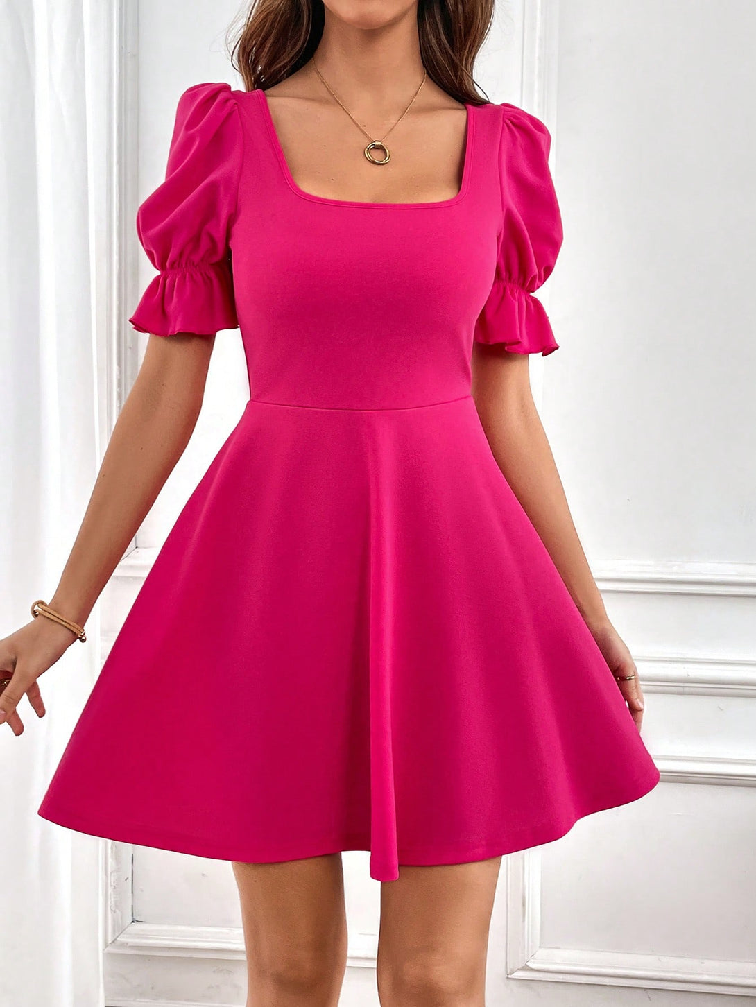 Ropa de Mujer, Ropa de Mujer, Vestidos de mujer, Vestidos cortos de mujer, Colección de trajes de mujer, Rosa Fucsia