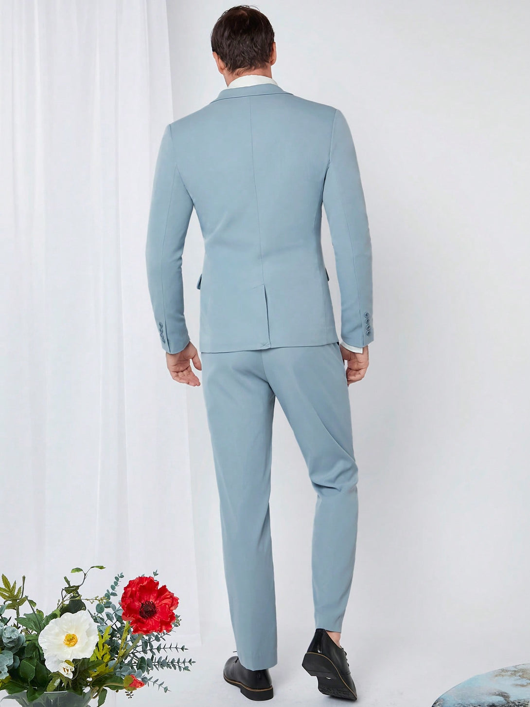 Hombres, Ropa de hombre, Trajes & Piezas separadas para Hombres, Traje de hombre, 14632982, Celeste