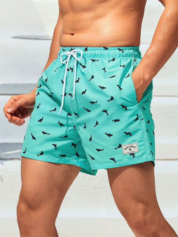 Hombres, Ropa de hombre, Bañador de hombres, Shorts de Playa para Hombre, 14189521, verde menta