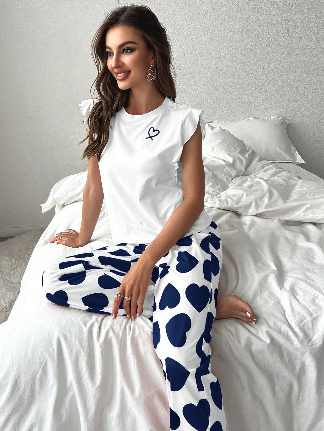 Ropa Interior y Ropa de Dormir, Pijama & Ropa de Descanso de Mujer, Ropa de Dormir para Mujeres, Sets de Pijamas de Mujer, COUPLE LOOKBOOK, Azul Marino