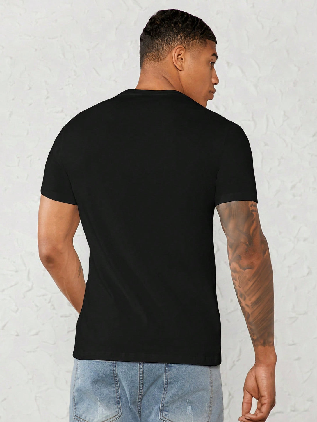 Hombres, Ropa de hombre, Tops para Hombre, Camisetas de hombre, 15229121, Negro