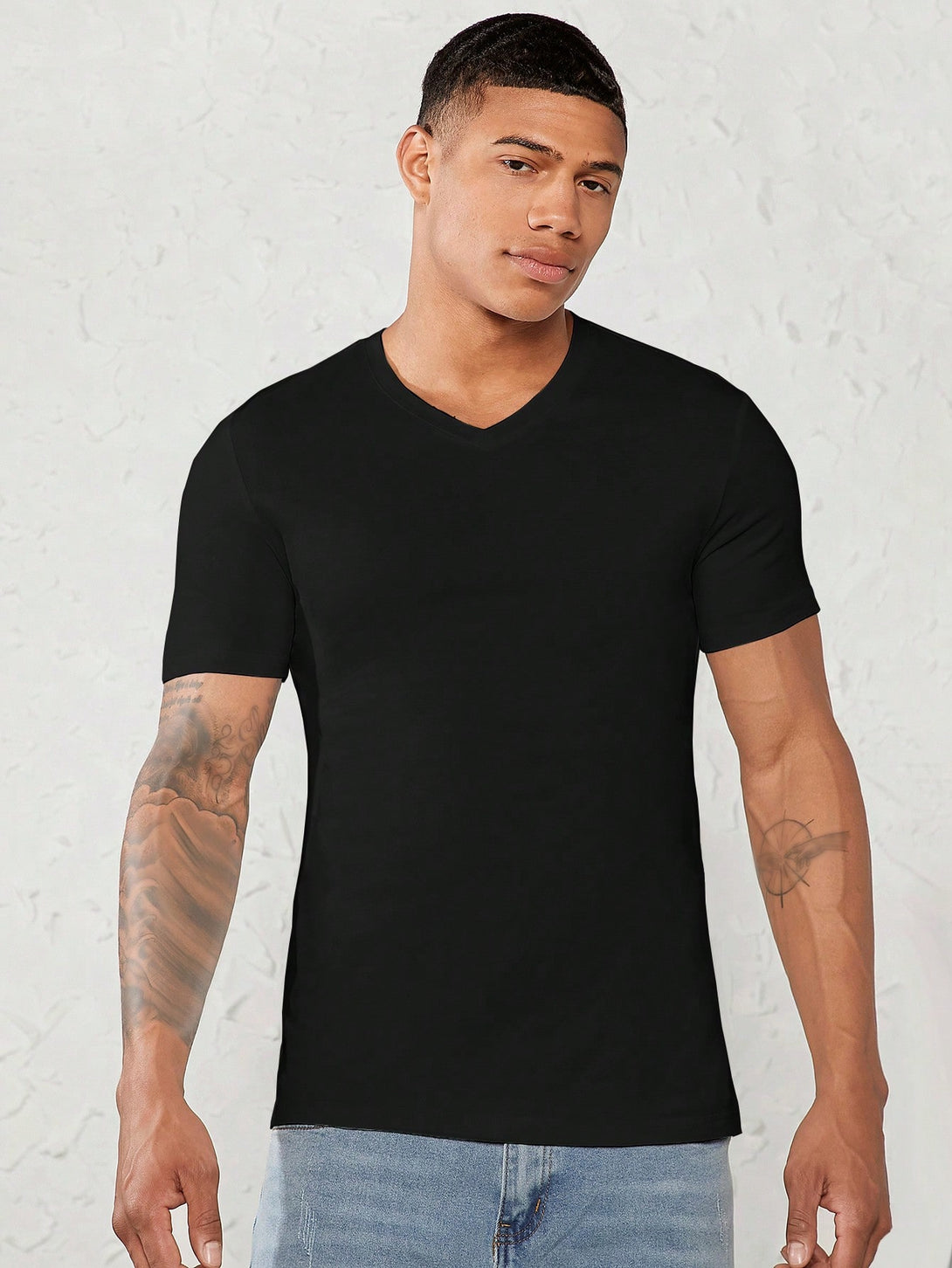 Hombres, Ropa de hombre, Tops para Hombre, Camisetas de hombre, 15229121, Negro