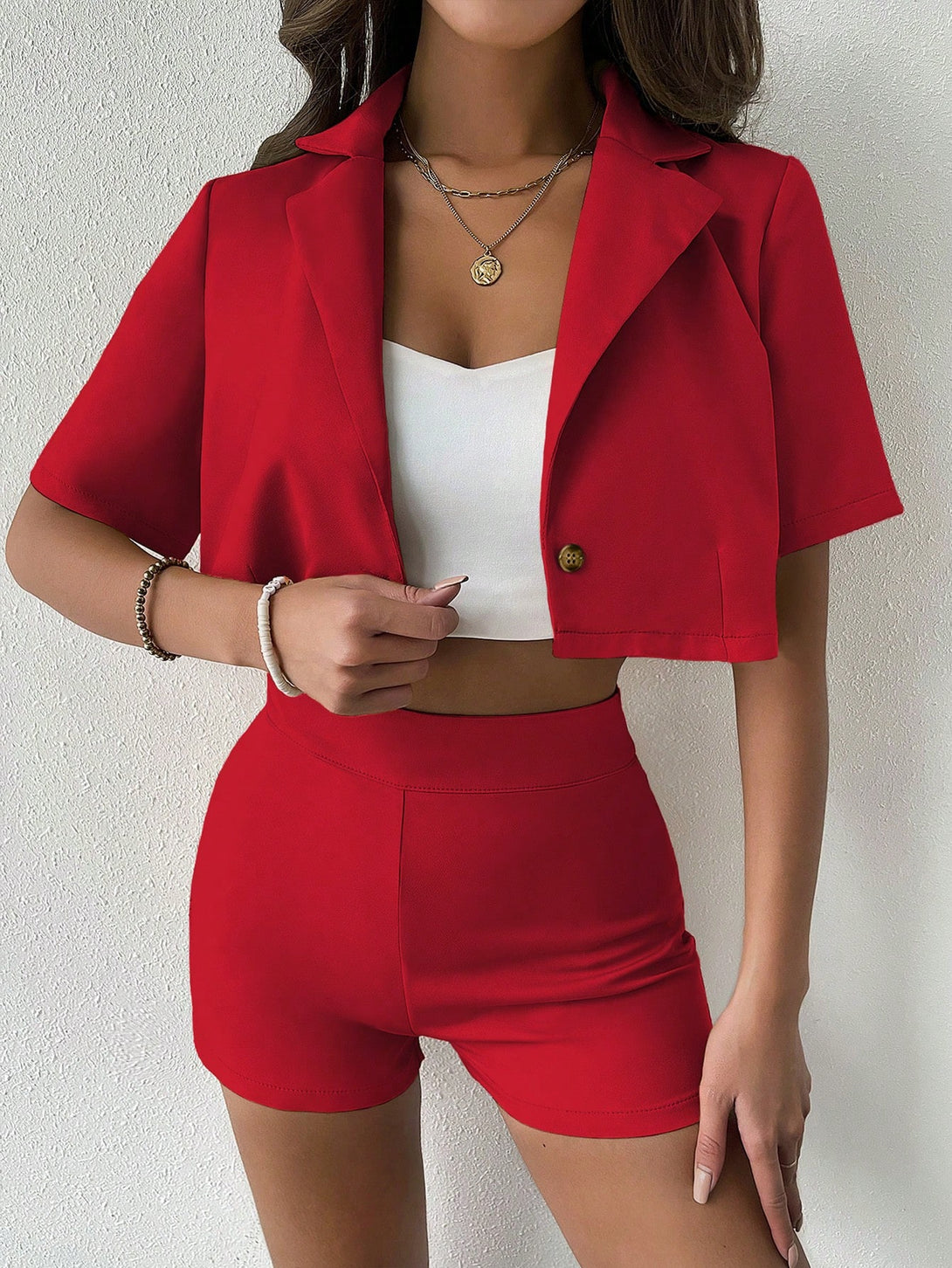 Ropa de Mujer, Trajes de Mujer, Sets de Traje de Mujer, Colección de trajes de mujer, 15294606, Rojo