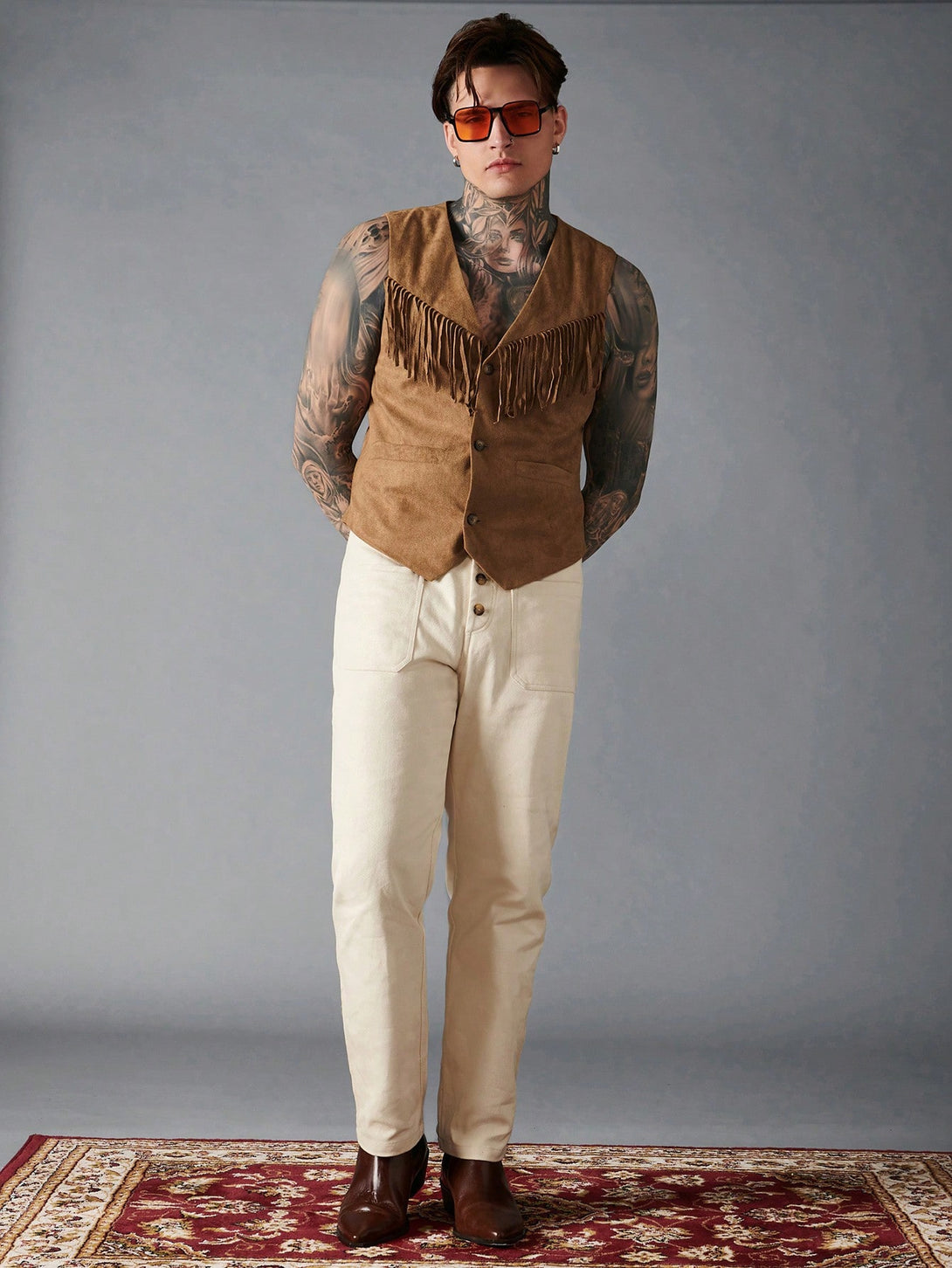 Hombres, Ropa de hombre, Chaquetas & Abrigos para Hombre, Chalecos de hombre, OUTFITS LOOKBOOK, 15326652, Camel