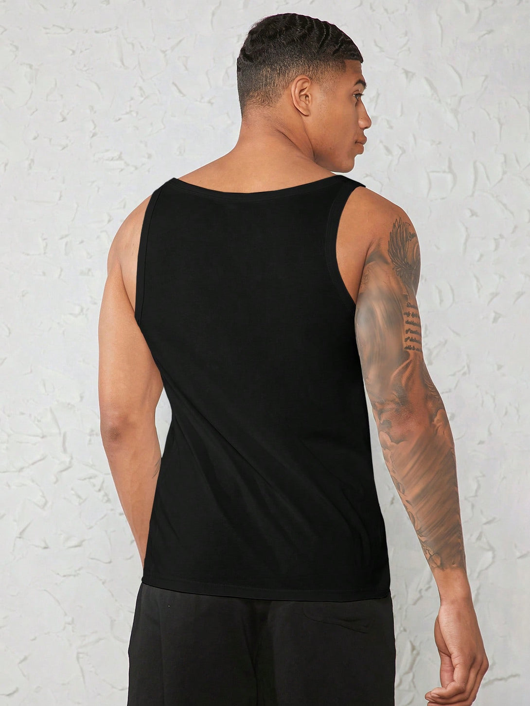 Hombres, Ropa de hombre, Tops para Hombre, Camisetas sin mangas para hombre, OUTFITS LOOKBOOK, 15572852, Negro