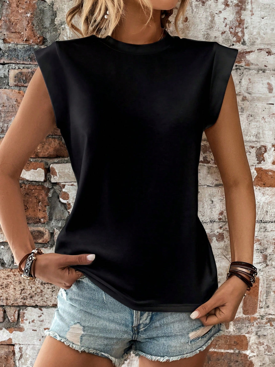 Ropa de Mujer, Ropa de Mujer, Tops & Blusas & Camisetas de Mujer, Camisetas de Mujer, OUTFITS LOOKBOOK, Negro