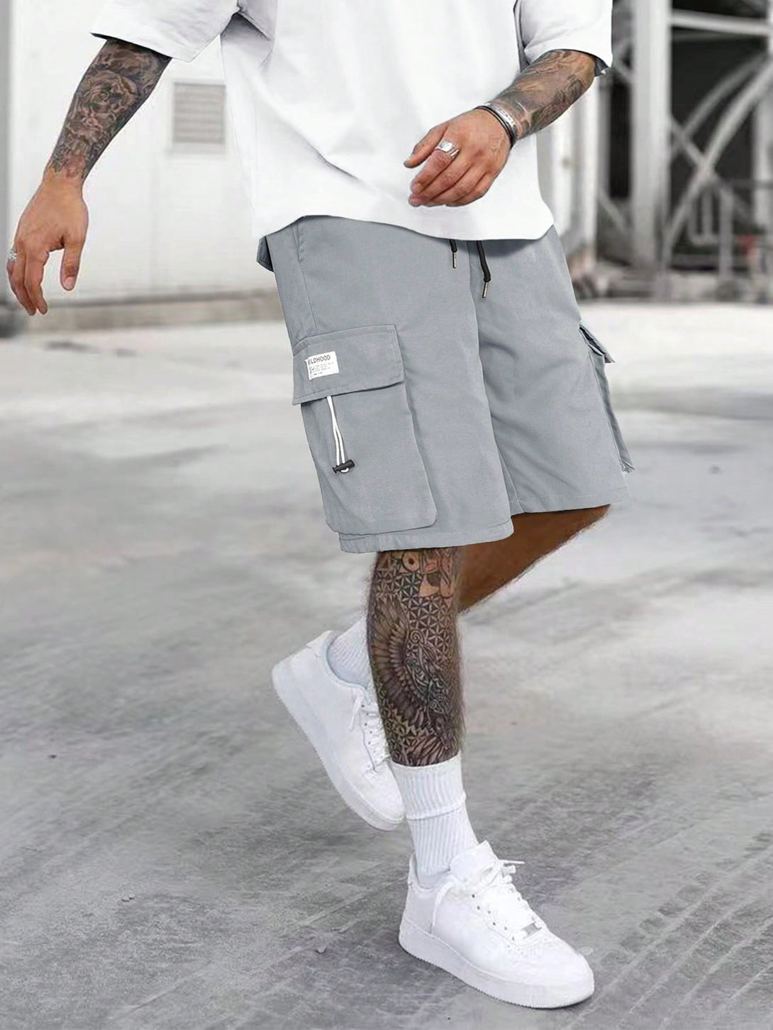 Hombres, Ropa de hombre, Bottoms de hombres, Pantalones cortos para hombre, OUTFITS LOOKBOOK, 15727901, Gris Claro