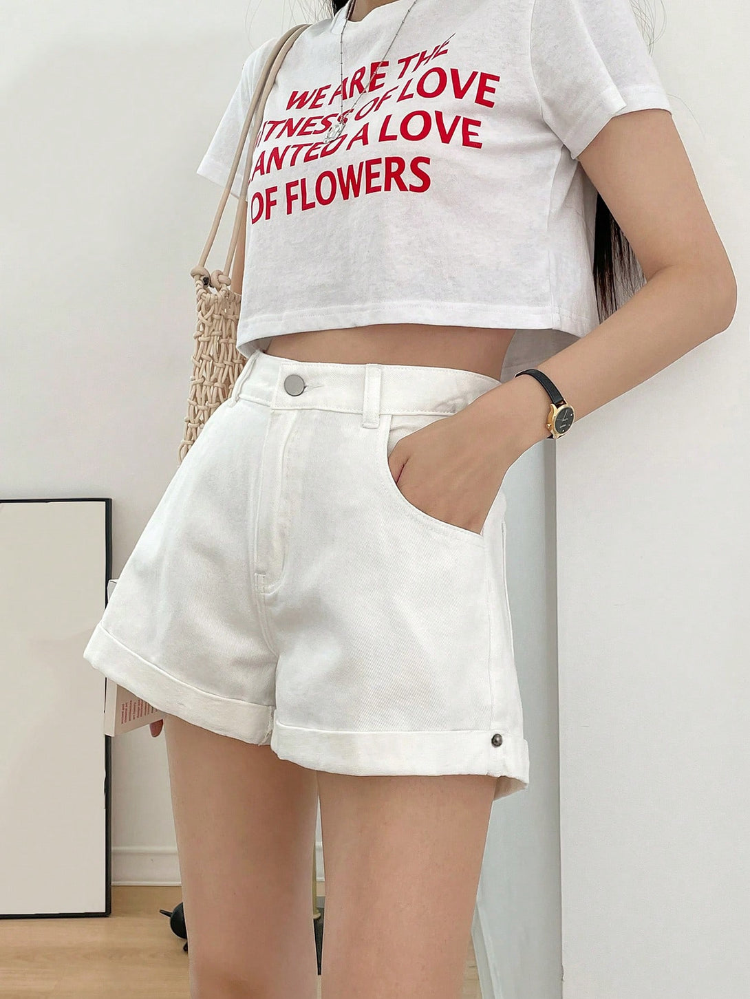 Ropa de Mujer, Mezclilla para mujer, Pantalones cortos de mezclilla para mujer, OUTFITS LOOKBOOK, 10542172, Blanco